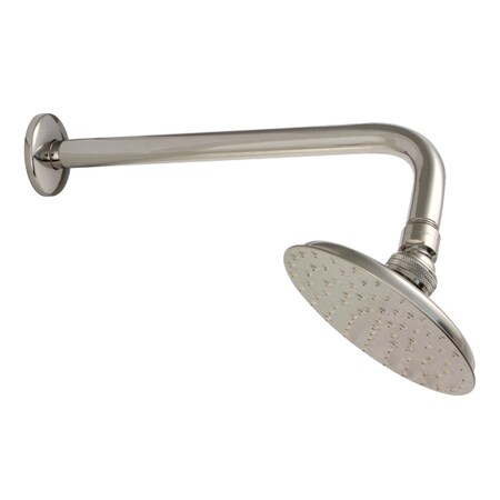 Kingston Brass K135A6CK 5-1/4-Inch Shower Head with Shower Arm, Polished Nickel K135A6CK